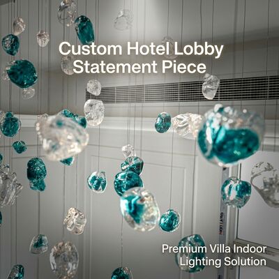 Bán buôn Đèn chùm pha lê hình giọt nước MOQ 30-50 chiếc Đặt hàng linh hoạt Biệt thự khách sạn Cung cấp thương mại